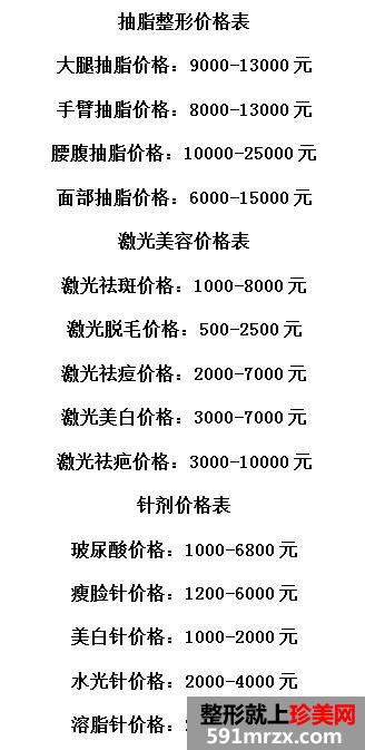 浙医二院整形科多少钱|整形价格表