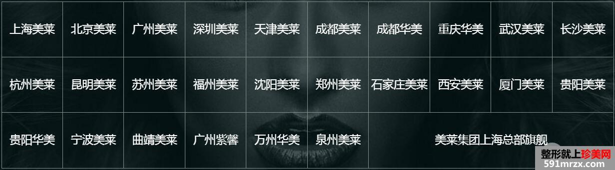 上海美莱医疗美容医院整形价目表