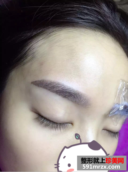 韩式半永久化妆术（韩式半永久纹眉）前后对比效果图片分享
