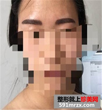 韩式半永久仿真眉飘眉定眉纹眉前后对比效果照片分享