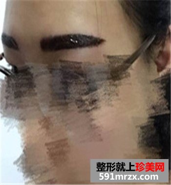 韩式半永久仿真眉飘眉定眉纹眉前后对比效果照片分享