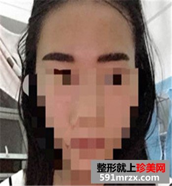 韩式半永久仿真眉飘眉定眉纹眉前后对比效果照片分享